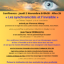 Jeudi 2 novembre à 19h30 : Conférence : Les synchronicités et l’invisible
